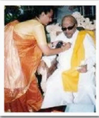 Dr. Kalaignar Karunanidhi profile portrait