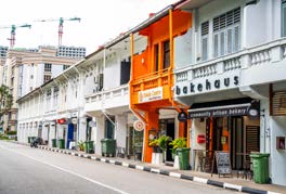 Shophouses in Little India area now