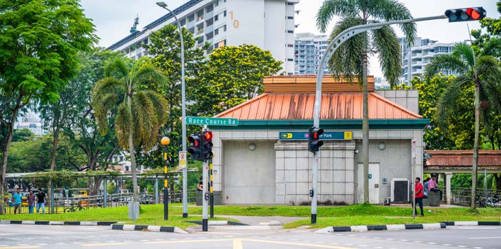 Race Course Road today near Farrer Park MRT
