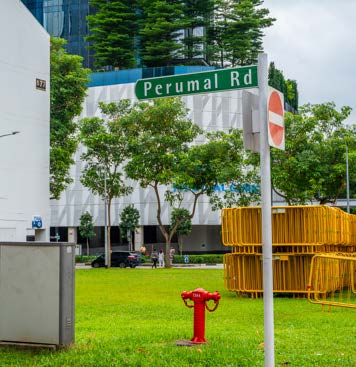 Perumal Road street sign