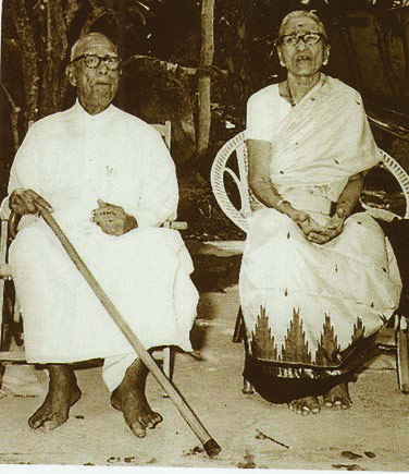 P. Govindasamy Pillai with his wife