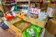 Vegetables displayed in the shops