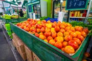 Vegetables displayed in the shops