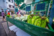 Vegetables displayed in the shops