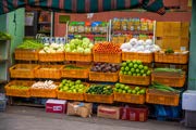 Vegetables displayed in the shops