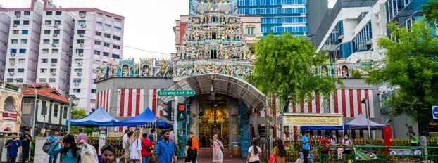 The entrance of the temple