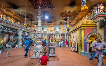 Inside the temple