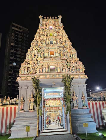 The entrance of the temple