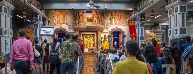 Inside the temple