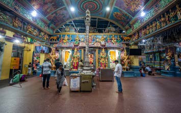 Inside the temple