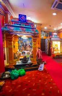 Inside the temple