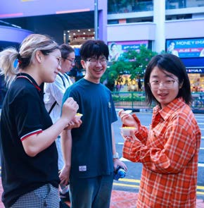 Tourists in the Little India Area