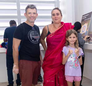 Tourists enjoying different activities