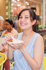 Tourists enjoying different activities