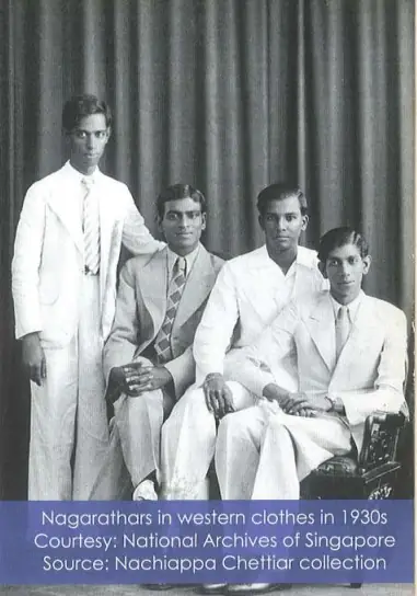 Nagarathars in western clothes in 1930s