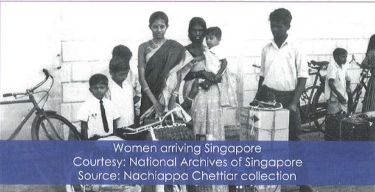 Nagarathar women arriving in Singapore – National Archives of Singapore