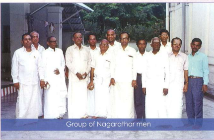 Group of Nagarathar men in Singapore – social gathering