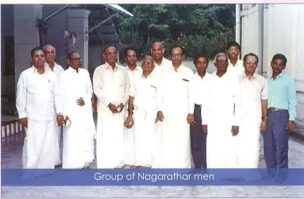 Group of Nagarathar men in Singapore – social gathering