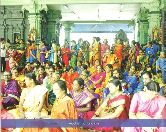 Nagarathar community gathering at Sri Thendayuthapani Temple, Singapore