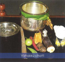 Vizhakku chatti – traditional Nagarathar lamp vessel used during Pongal festival