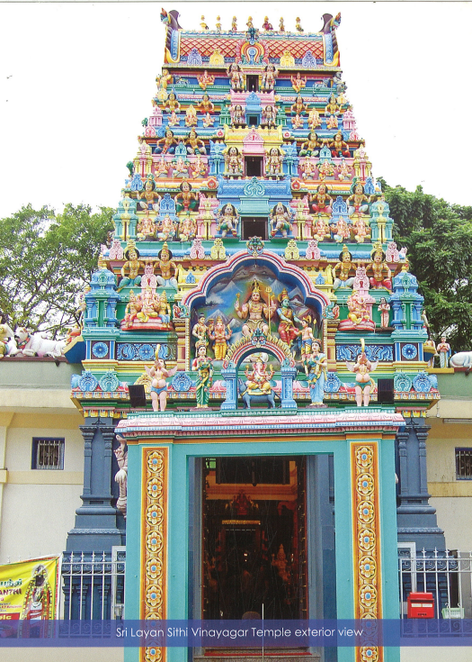 Sri Layan Sithi Vinayagar Temple gopuram front view Keong Saik Road Singapore Nagarathar